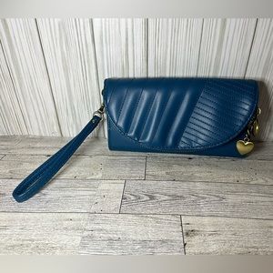 NWOT - Teal Wristlet Clutch Wallet